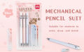 Deli 33125 Mechanical Pencil 0.5mm 3 pcs with 3 pcs lead combo pack. 