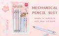 Deli 33125 Mechanical Pencil 0.5mm 3 pcs with 3 pcs lead combo pack. 