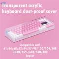 Mechanical Keyboards Dust Cover Clear Acrylic Keypads Cover for Desktop Home. 