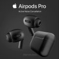 App.le Air.Pods Pro Earbuds Black Colour for immersive sound. 