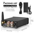 Douk Audio Mini Bluetooth 5.0 100W Power Amplifier HiFi Class D Stereo Digital Amp for Speaker Treble Bass Control - Black Tone Version. 