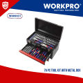 Workpro 76 Piece Tools Set With Metal Box. 