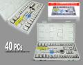 Aiwa 40 Pcs Multipurpose Combination Socket Set with Box. 