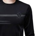 Trendsetter -Upscale Living -Black Polyester Full Sleeve T Shirt For Men- Inventive Choice Qualityful - Easy To care and Longive.