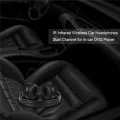4Pack IR Wireless Headphones for Car DVD Player Headrest Video,On-Ear Infrared Headphones Headset Universal (Black). 