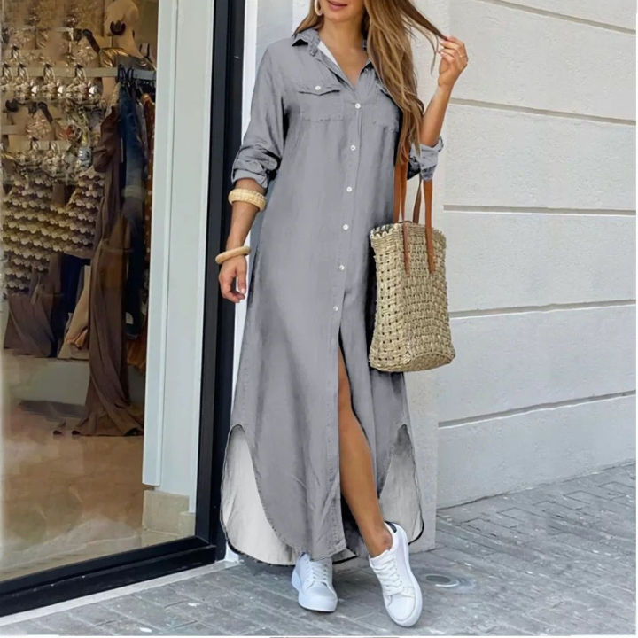 Ladies%20Casual%20Long%20shirt%20Plus%20Size%20Women's%20Clothing%20-%20Image%206