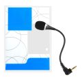 3.5mm Jack Mini Microphone Wireless Microphone For PC  Notebook  Audio External Mic Flexible Stand Noise Canceling Black. 