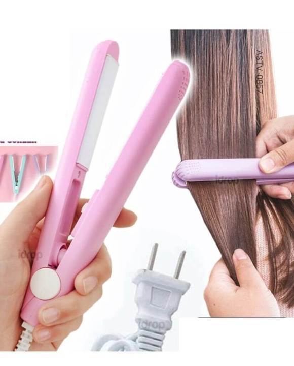 Mini%20Hair%20Straightener%20Multicolor%20Flat%20Iron%20Curler%20Ceramic%20Tourmaline%20Plate%20Easy%20Use%20And%20Carry%20Pocket%20Curling%20Styling%20Tool%20-%20Image%204