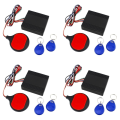 4X Anti Theft Motorcycle Hidden Lock System with Engine Cut Off Immobilizer IC Card Alarm Induction.
