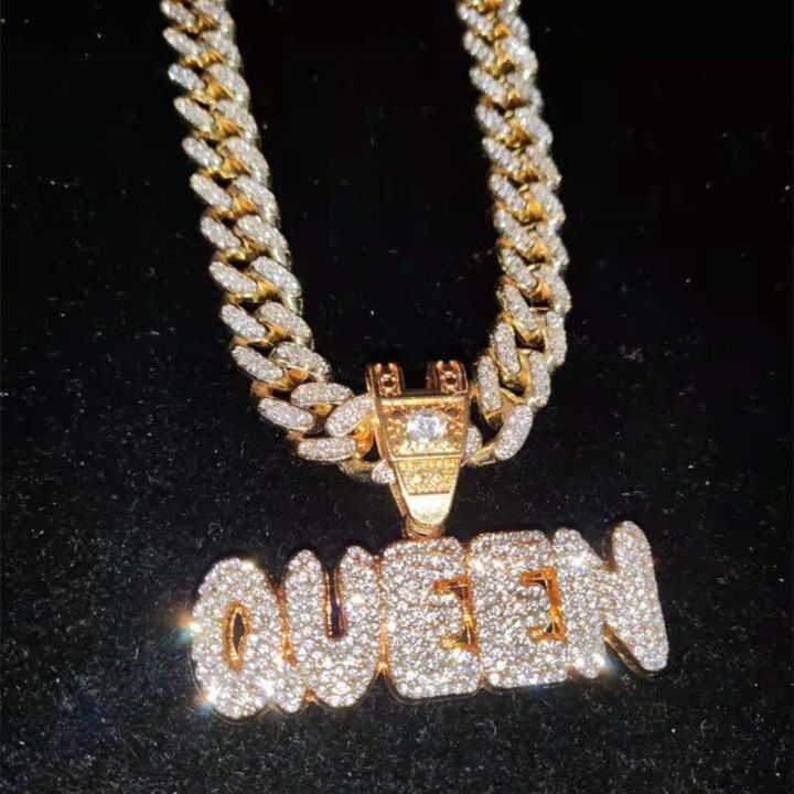 Men%20Women%20Hip%20Hop%20KING%20QUEEN%20Letter%20Pendant%20Necklace%20with%2013mm%20Miami%20Cuban%20Chain%20Iced%20Out%20Bling%20HipHop%20Necklaces%20Fashion%20Jewelry%20-%20Image%205