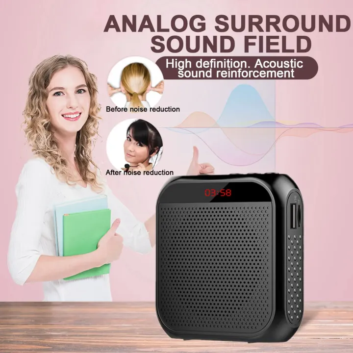 Gosear%205W%202400mAh%20Voice%20Amplifier%20Multifunctional%20Portable%20Personal%20Voice%20Speaker%20with%20Microphone%20Display%20for%20Teachers%20Speech%20-%20Image%202