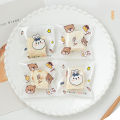 100Pcs Cartoon Cookie Packaging Bag Cookie Snowflake Crispy Packaging Self Sealing Bag Separate Transparent Cute Dessert Bags Hudduo. 