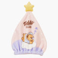 Teddy bear cartoon cute hair dryer hat female thickened absorbent quick-drying head hat shampoo hair towel shower cap nightcap. 