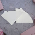 Hand-made coffee filter paper cone-shaped raw wood pulp funnel American coffee machine drip filter paper 1-2/2-4 person-50 sheets. 