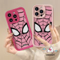 Cartoon Marvel Angel Eye Cover For Redmi 9 10C 12C 9C NFC 13C 10A 12 9T A1 A2 Note 13 9 8 11 10S 11S 10 12 Pro Max Poco M6 X6 Pro M3 X5 C55 Fashion Candy Color Spider Man Web Case. 