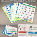 8Y26 English Alphabet Case Standard English Writing Order Chart Classroom Tutorial Wall Sticker Picture Hanging.