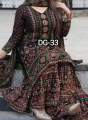Eid Exclusive Sarara China Linen Gher Three-Piece | Fashionable Collection for Girls/Women - Eid Elegance.