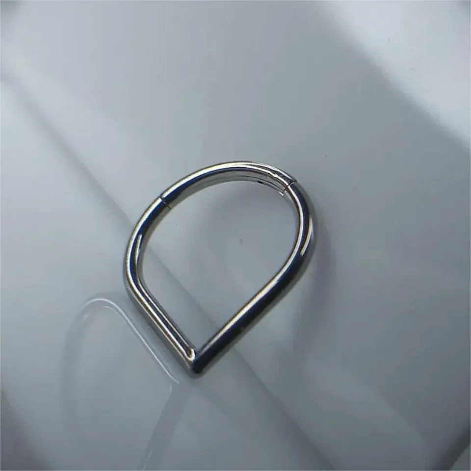 G23 Titanium Nose Piercing Hinge Classic Water Drop Teardrop Nose