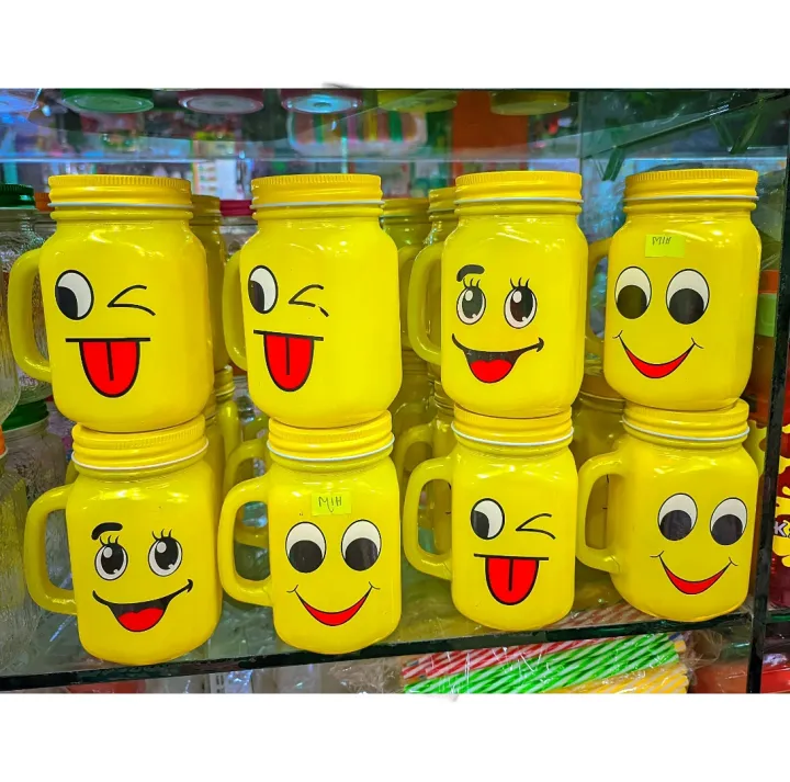 Exceptional%20Quality%20-%20Beautiful%20Emoji%20Glass%20Mason%20Jar%20With%20Lid%20And%20Straw%20450Ml%20-%20Vintage%20Choice%20For%20Stylish%20Beverages%20-%20Image%203
