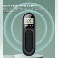 Mini Pocket FM Radio With Backlight LCD Display Wired 3.5Mm Headphones Easy To Use. 