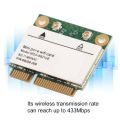 Dual Band 2.4G/5Ghz Network Card 433Mbps WIFI Mini PCI‑E Wireless Card.