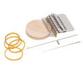 Darning Mini Loom Machine, Fun Knitting Experience Hand Eye Coordination 14 Hooks Small Weaving Loom Kit for Making Hats. 
