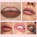 Matte Silky Lipliner Pencil Long-lasting Waterproof Lip Outline Non Stick Cup Lipstick. 