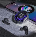 Ultrapods Pro True Wireless Earbuds with Display Transparent Design, Bluetooth 5.3 Water Proof – Black.