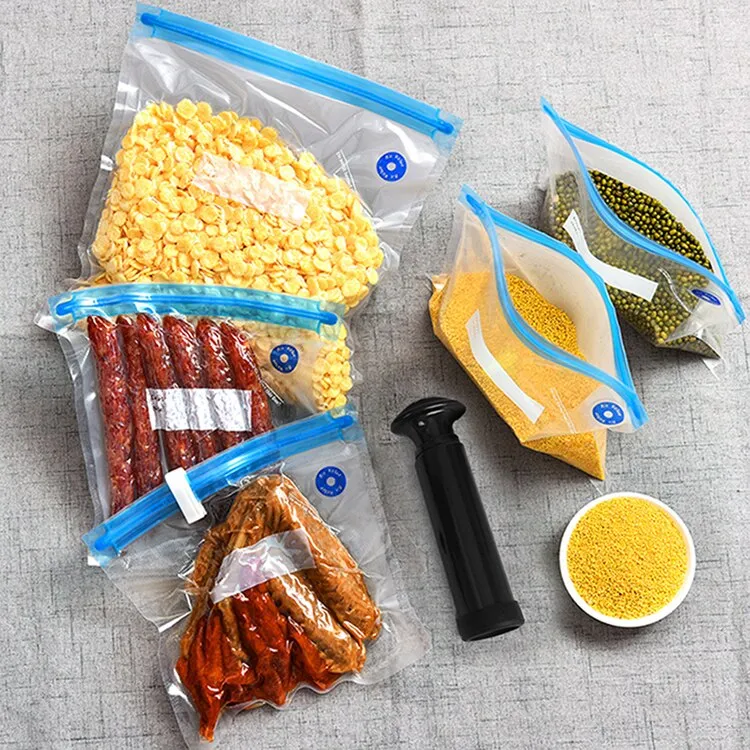 Storage Bags Foodsaver Vacuum Zipper Bag Adapter Vacuum Zipper