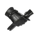 Business Gloves Men Winter PU Leather Touch Screen Plus Velvet Keep Warm Windproof Driving Autumn Male Black Gloves. 
