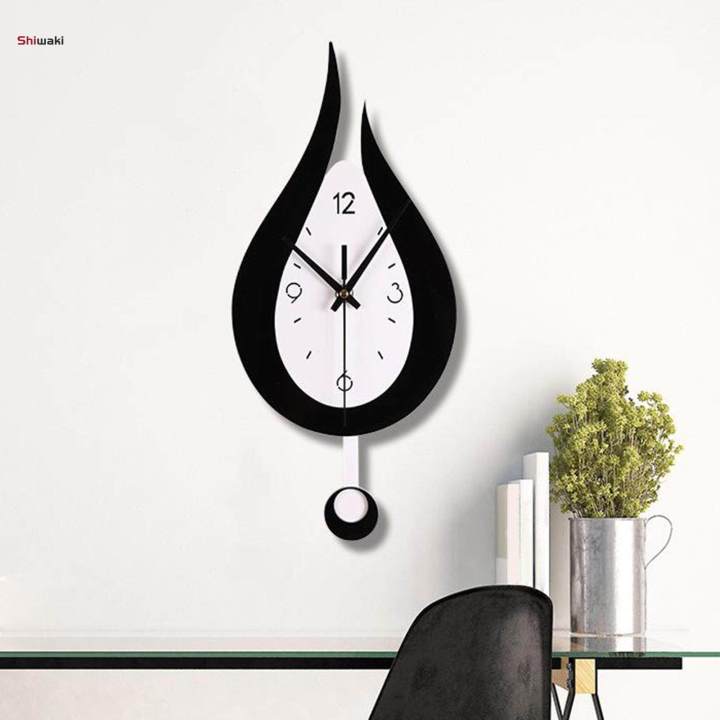 Pendulum Wall Clock Room Bedroom Bathroom Office Home Decor