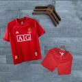 Man U Retro Jersey With Shorts - Player Edition Jersey - Man U FC - Home/Away Kit - Special Fan Version Retro Jersey With Shorts Club Jersey 2024/2025 - Thai Fabrics - Short Sleeve - New Football Jersey - UEFA Champions League 2025 Design - Premium. 