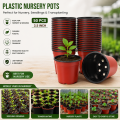 Plastic Nursery Pots 50 Pcs(3.5 Inchi) Two-color Succulent Flower Pot. 
