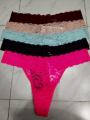 transparent thin belt thongs T back thongs women panties - 4P Panty. 