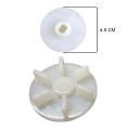 Six Teeth White Plastic Mixer Grinder Motor Coupler Suitable for All Motor Mixer Grinders.