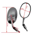 Motorcycle Rearview Mirror Universal Convex Mirror Reversing Mirror Parts Component. 