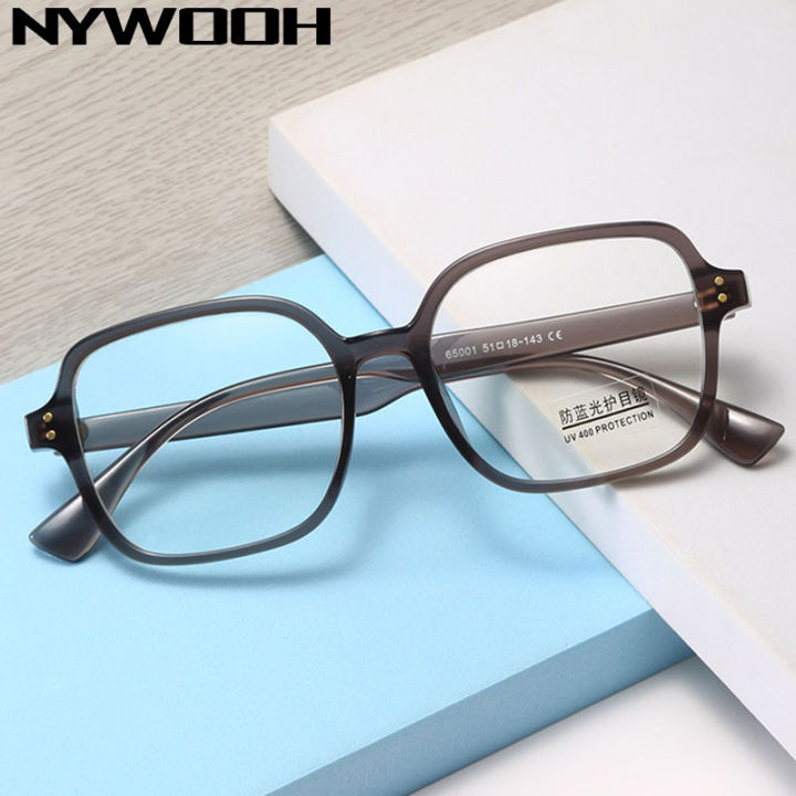2024 Trending Blue Light Blocking Men's Glasses Gaming TR90 Black Anti Ray Eyeglasses Women Transparent Fashion Eyewear