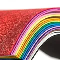 Glitter Foam Sheets A4 Size 10 Pcs Pack for Art & Craft Scrapbooking Paper Decoration & DIY Projects. 