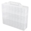 48 Cells 2 Layer Nail Polish Organizer Portable Clear Storage Case.