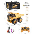 GC Remote Control Engineering Vehicle Model 6-channel Electric Excavator Dump Truck Fire Truck Toys For Birthday Xmas Gifts. 