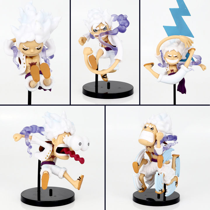 One Piece Q version Nika Luffy blind box figure Sun God Luffy model One Piece desktop anime periphery