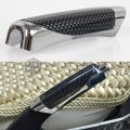 Universal Car Hand Brake Carbon Fiber Wood Grain Protection Cover Decoration Hand Brake Lever Sleeve Car Styling Accessories. 