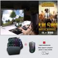 One Handed Keyboard One-Handed Mechanical Gaming Keyboard/mouse RGB LED Backlit Portable Mini Gaming Keypad/mice for LOL/PUBG/Wow/Dota/OW/Fps Game.