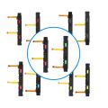 Original Plastic Slider Rail for Nintendo Switch Joy-con Conrelaxtroller Assembly with Flex Cable For NS Console Rebuild Track.