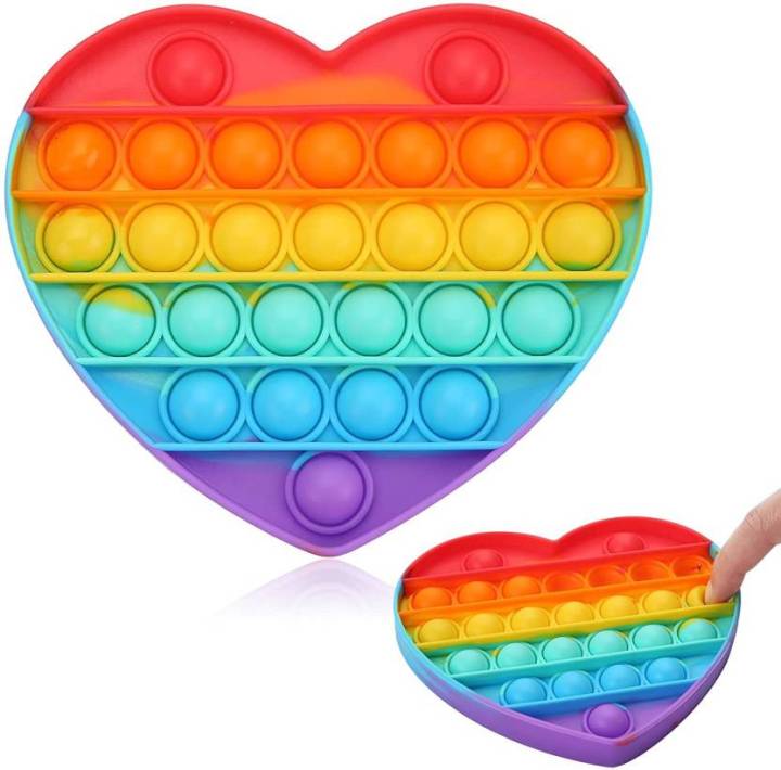 Push Pop Bubble Sensory Fidget Toy Silicone Pop Bubble Sensory Silicone Toy Simple Dimple, Autism Special Needs Stress Reliever, Anxiety Relief Tool