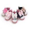 Spring and Autumn New 0-1 Year Old Girl Shoes Soft Sole Fashion Cute Bow 0-6-12 Months Baby Toddler Shoes.