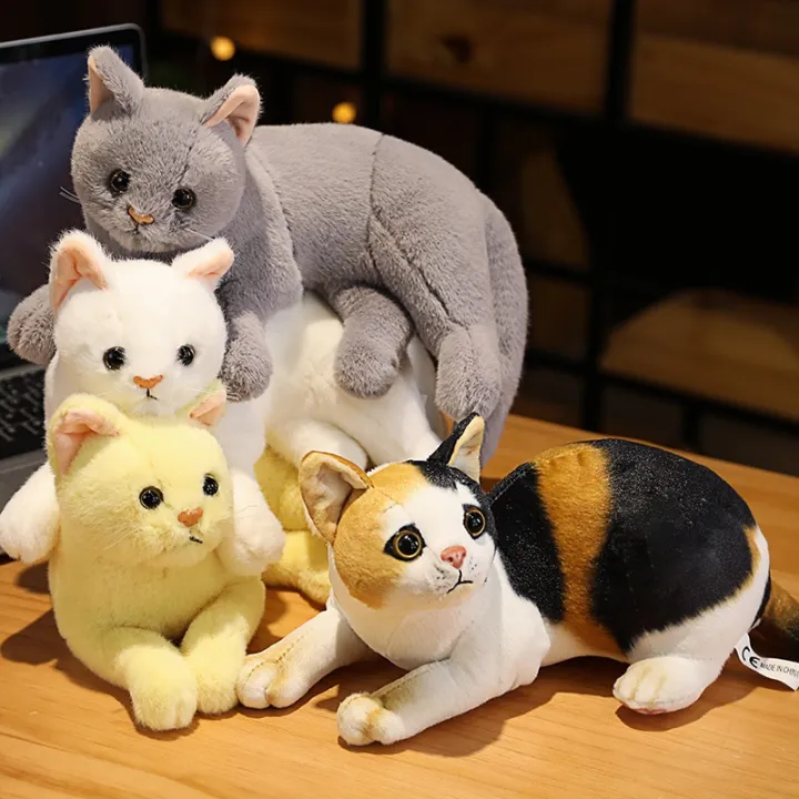 INS%20Lifelike%20Real%20Prone%20Cat%20Plush%20Doll%20Stuffed%20Pure%20Colors%20Grey%20White%20Yellow%20Kitten%20Toy%20Pets%20Animal%20Kids%20Gift%20-%20Image%205