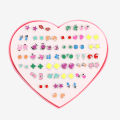 36 pairs Cartoon Hypoallergenic Plastic Stud Earrings Set For Women Girl Trendy Wedding Christmas Gifts Jewelry. 