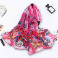 (New)Chiffon carf Comfortable to Wear ummer Butterfly Print Long hawl Wrap.