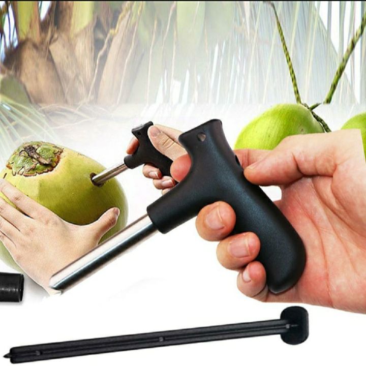 Coconut Opener Bundle Tap Hot Stainless Steel Driller Knife Tool